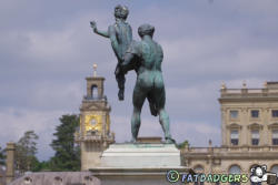 Bronze Statue on Parterre - Grade II
