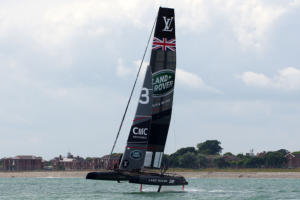 Sir Ben Ainslie in the Solent